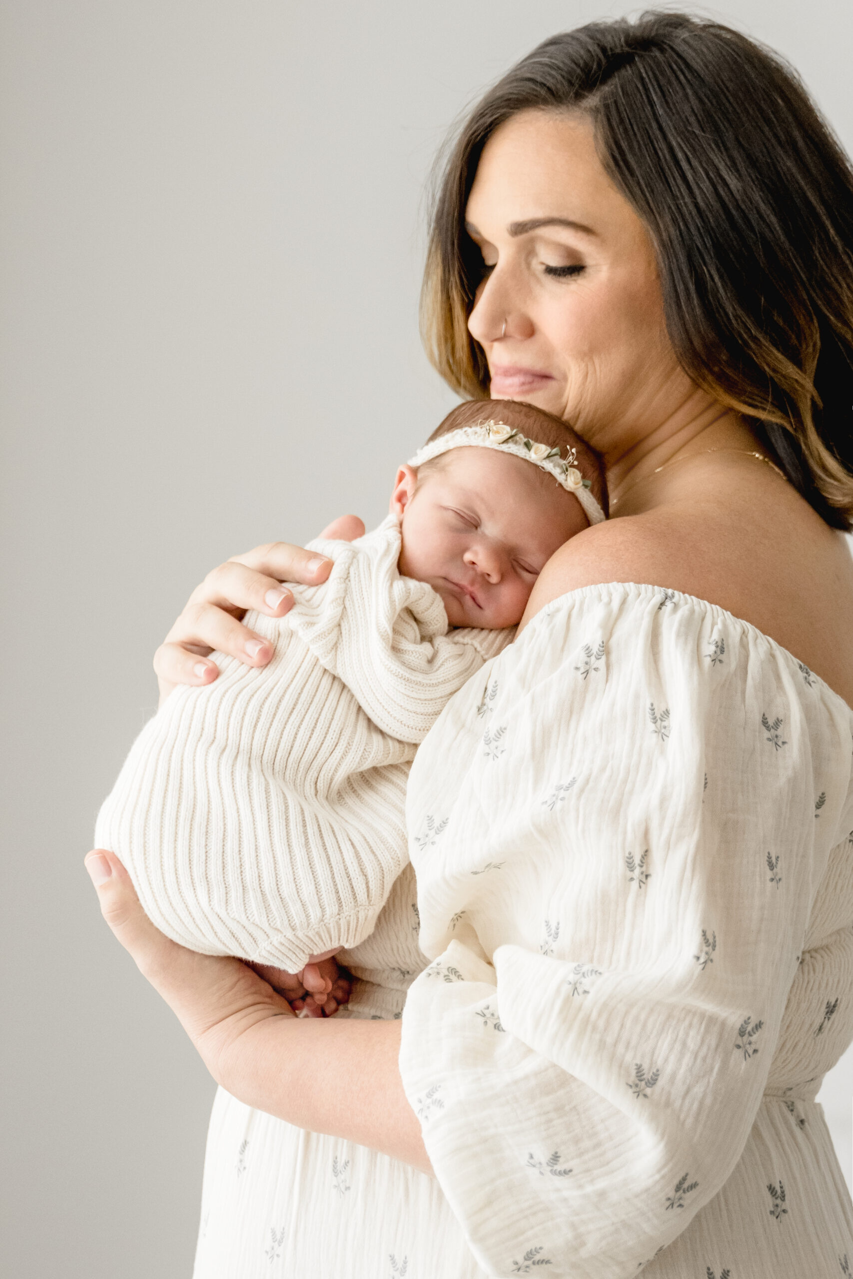 newborn session in studio Atlanta